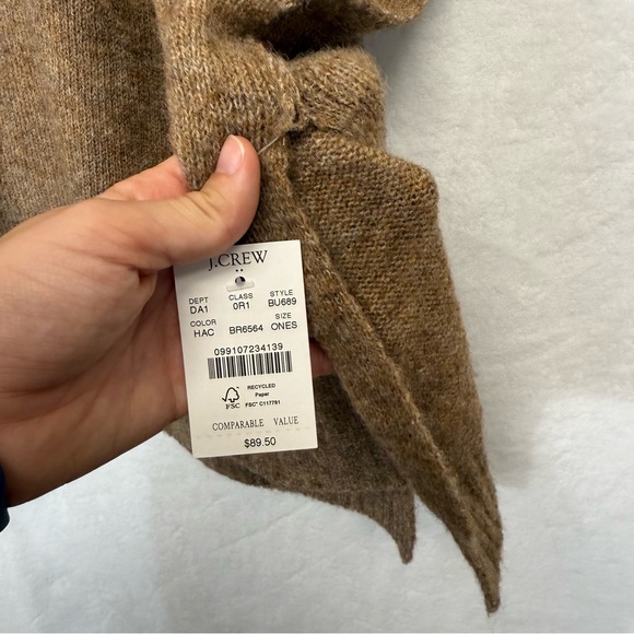 J. Crew Tan Oversized Poncho Sweater - Picture 5 of 10